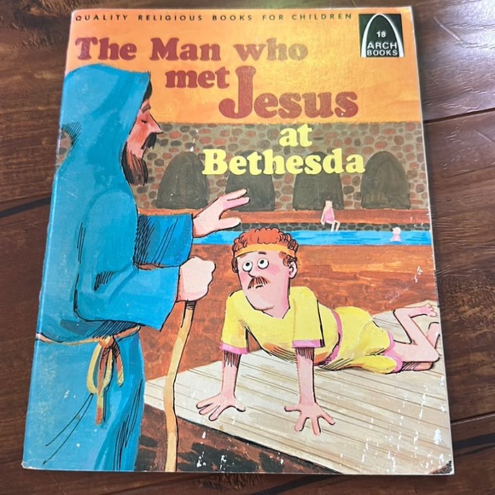 The Man who met Jesus
at
Bethesda vintage book